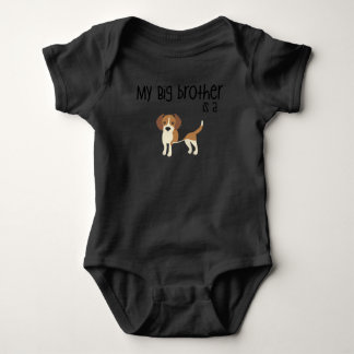 My Big Brother is a Beagle, Baby Shower Gift, Dog Bodysuit