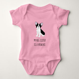 My Big Sister is a Frenchie Onsie Baby Bodysuit