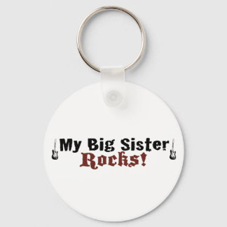 My Big Sister Rocks Keychain