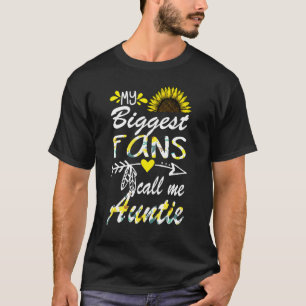 My Biggest Fan Call Me Auntie Aunt Mothers Day T-Shirt