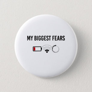 My Biggest Fears Programmer Shirt Program Icon Button