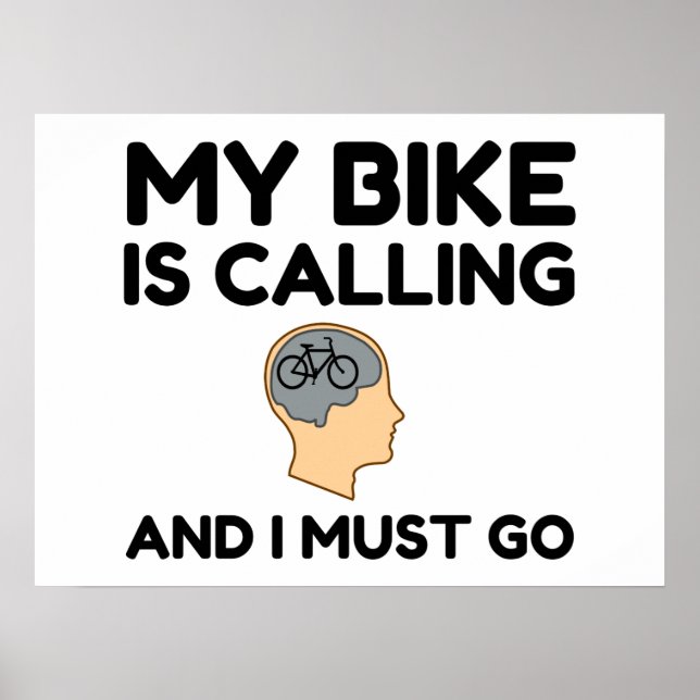 My Bike Is Calling Poster (Front)