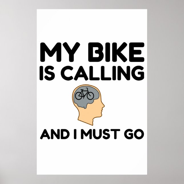 My Bike Is Calling Poster (Front)