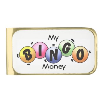 My Bingo Money Gold Finish Money Clip by minx267 at Zazzle