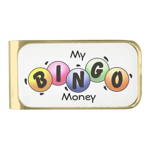 My Bingo Money Gold Finish Money Clip