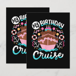 My Birthday Cruise Vacation Cruising Trip Card