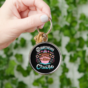 My Birthday Cruise Vacation Cruising Trip Keychain
