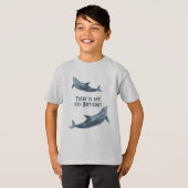 My Birthday Kids Dolphin Saying T-Shirt (Front Full)