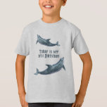 My Birthday Kids Dolphin Saying T-Shirt