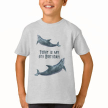 My Birthday Kids Dolphin Saying