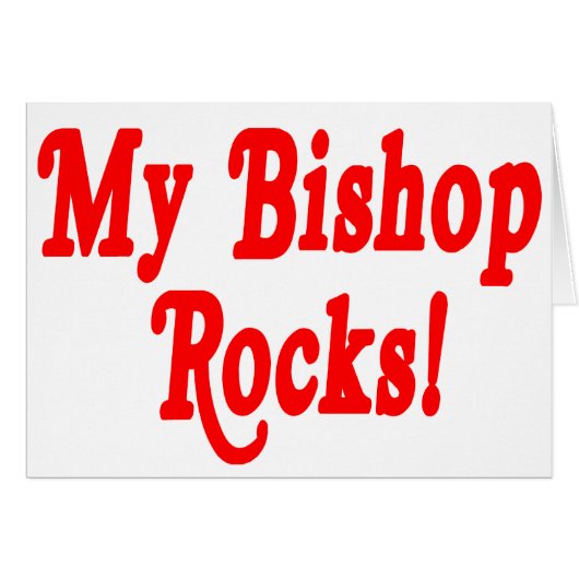 My Bishop Rocks Cards (Front Horizontal)