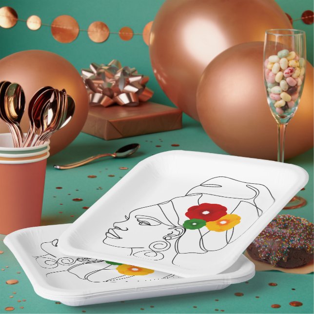 My Black Is Beautiful Paper Plates (Multi)