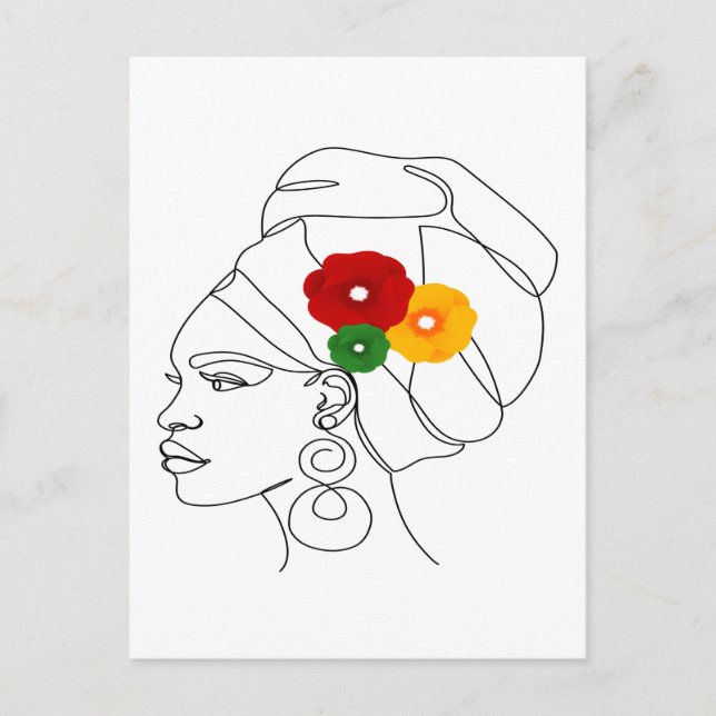 My Black Is Beautiful Postcard (Front)