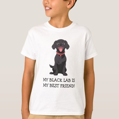My Black Lab Is My Best Friend T_Shirt