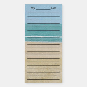 My Blank List on Beach Themed Notepads