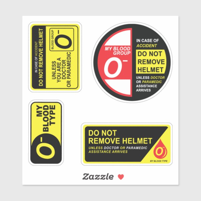 My Blood Type O Stickers Pack (Sheet)