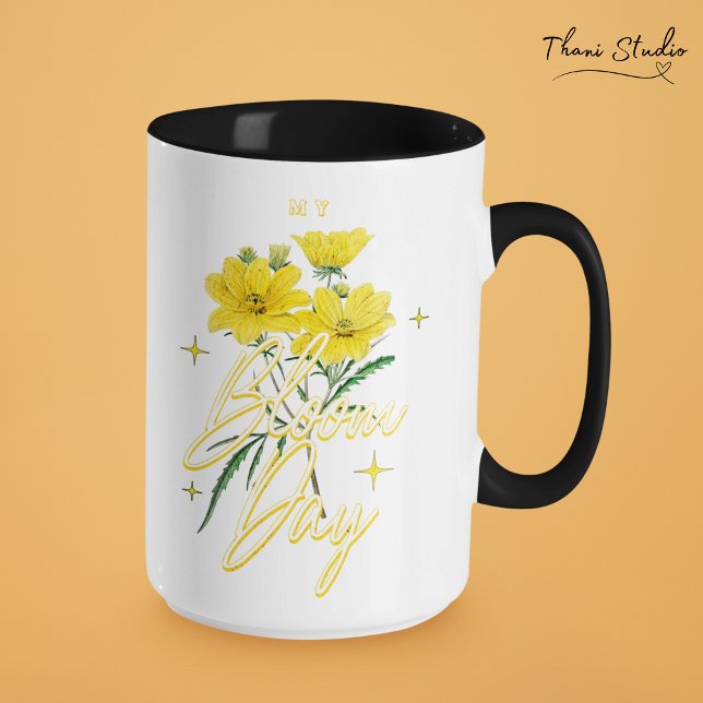 My Bloom Day Personalized Name Woman Inspirational Mug (Creator Uploaded)