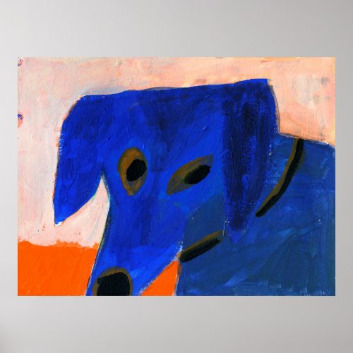 My Blue Dog Sofie Poster