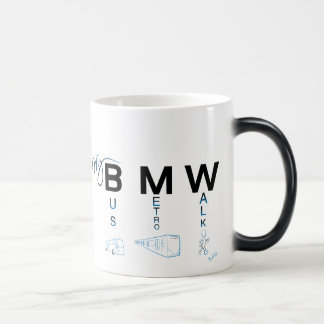 My BMW - Bus, Metro, Walk Color Morph Mug