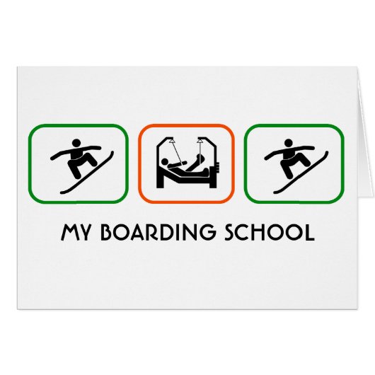 MY BOARDING SCHOOL CARDS (Front Horizontal)