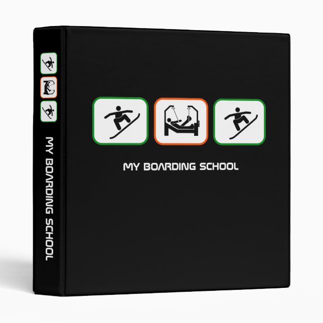 My Boarding School - Fun Boarder Design with Text Binder (Front/Spine)