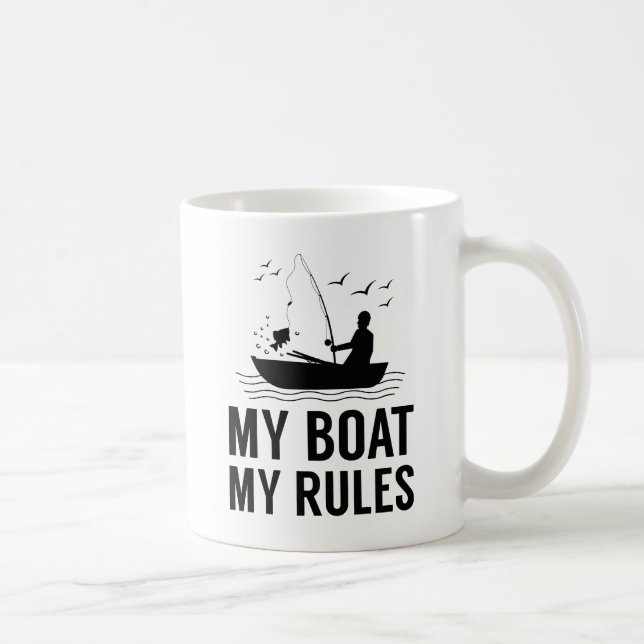 My Boat My Rules Coffee Mug (Right)