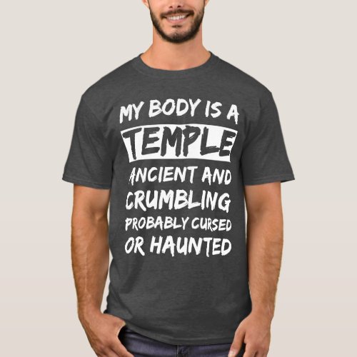 My body is a Temple Ancient and crumbling and pro T_Shirt