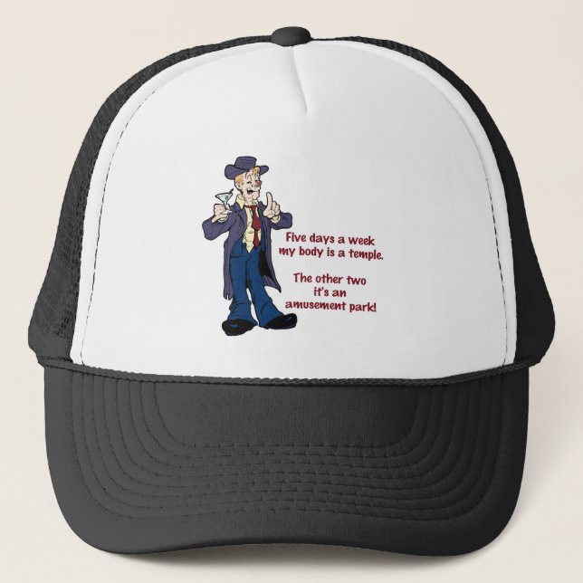 My Body is a Temple Trucker Hat (Front)