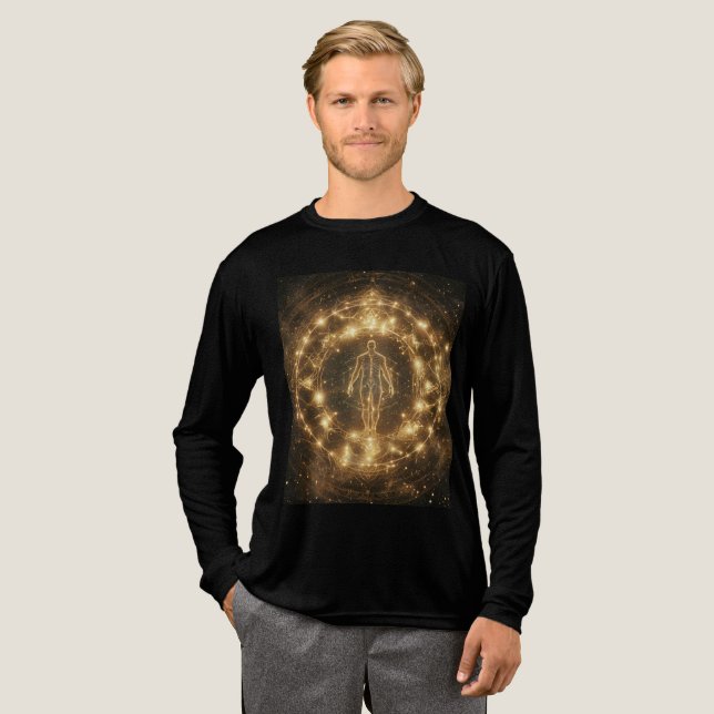My Body is the Circle – Embodied Sigil Tri-Blend Shirt (Full Front)
