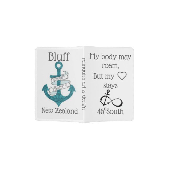 my body may roam, Bluff passport holder (Opened)