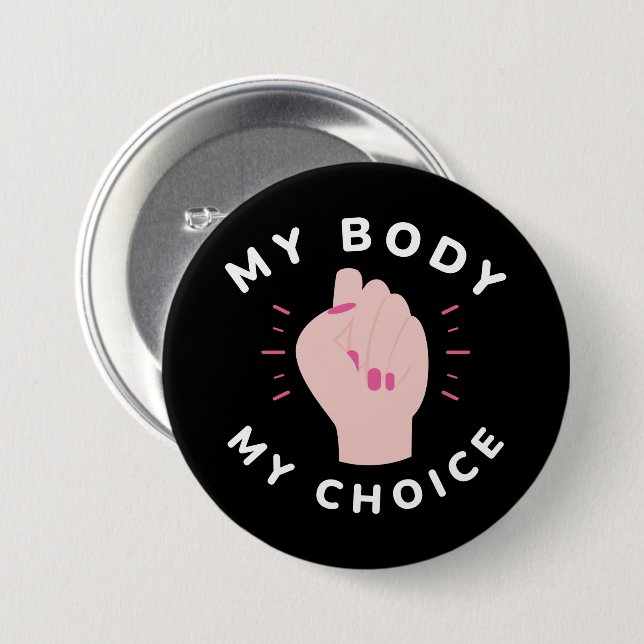 My Body My Choice Button (Front & Back)