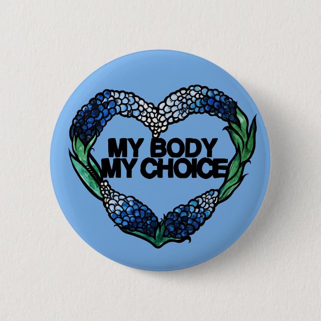 My Body My Choice Feminist Pro-choice              Button (Front)