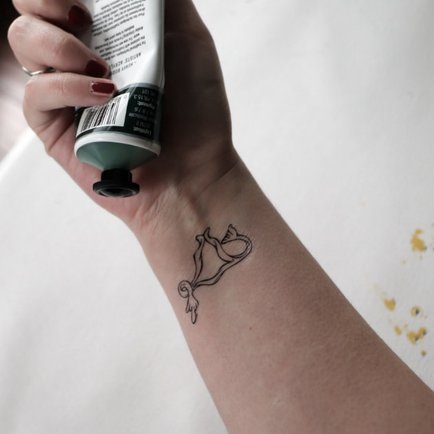 Minimalist Floral Uterus Tattoo Idea  BlackInk