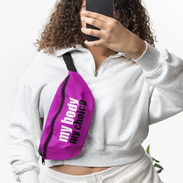 My Body My Choice Prochoice Feminist Pink Fanny Pack (Creator Uploaded)