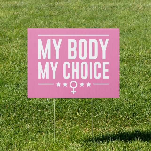 My Body My Choice Sign (Insitu)