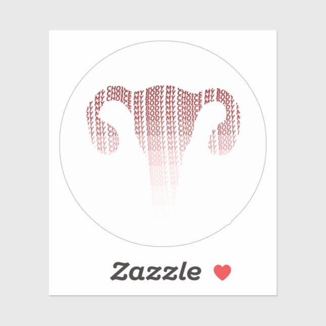 My Body My Choice Sticker (Sheet)