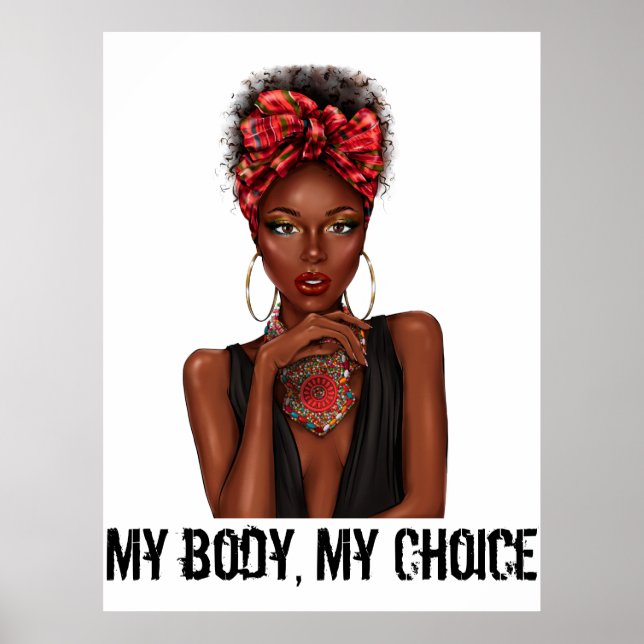 My Body My Choice Womens Rights T-Shirt Grocery Ba Poster (Front)