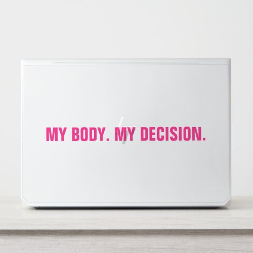 My body my decision hot pink abortion rights HP laptop skin