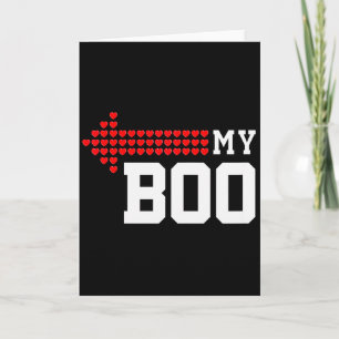 My Boo & My Bae Valentines Day Cute Couple Mat Card