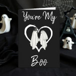 My Boo Ghost Halloween Happy Birthday Card<br><div class="desc">Bring the supernatural to your milestone with this frightful "You're My Boo" birthday card. With it's black and white color scheme and ghostly Halloween elements, it's the perfect haunted gift for a spouse or romantic partner during the spooky holiday season. Perfect for that special husband or wife / boyfriend or...</div>