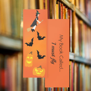 My Book Called I Must Fly Funny Witch Bookmarks