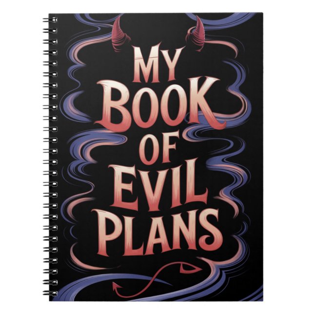 My Book of Evil Plans Notebook (Front)