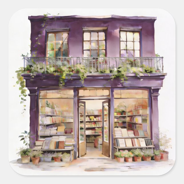 My Bookstore  Square Sticker (Front)