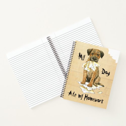 My Border Terrier Ate My Homework Notebook