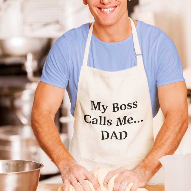 My Boss Calls Me Dad Father's Day Adult Apron (Creator Uploaded)
