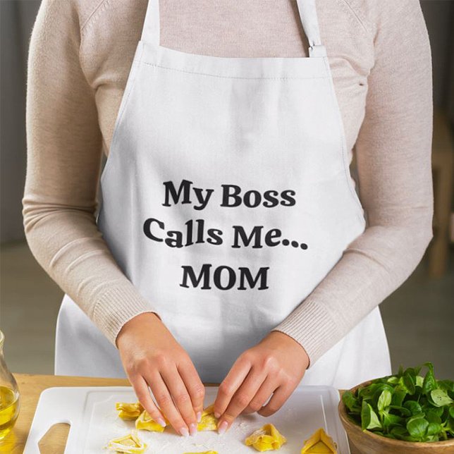 My Boss Calls Me Mom Mother's Day Adult Apron (Creator Uploaded)