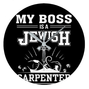 My Boss Is A Jewish Carpenter Har Hat Sticker 52A 