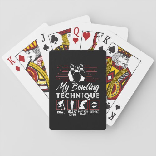 My Bowling Technique Poker Cards