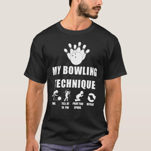 my bowling technique T_Shirt