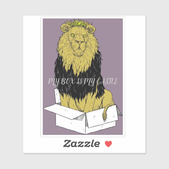 MY BOX IS MY CASTLE STICKER (Sheet)